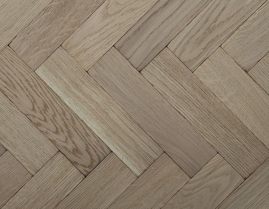 Broadleaf Silvered Textured Vintage Oak Parquet Flooring