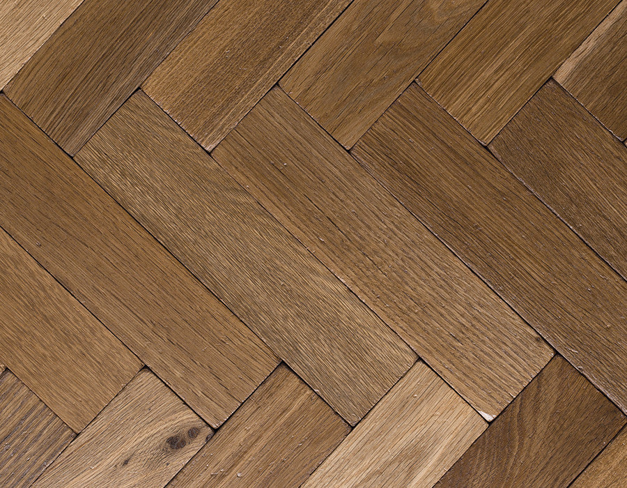 Broadleaf Smoked Vintage Oak Parquet Flooring