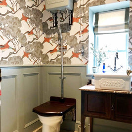 High-level WC Set with 814 Cast Metal Cistern