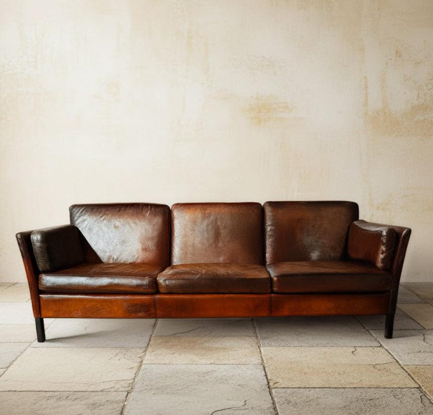 Box Design Three-Seater Sofa