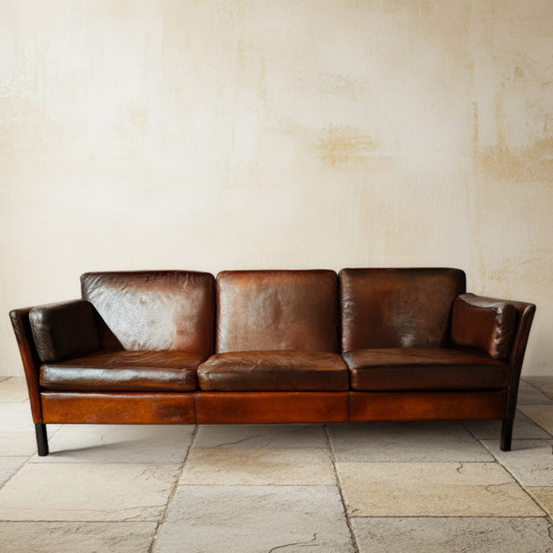 Box Design Three-Seater Sofa