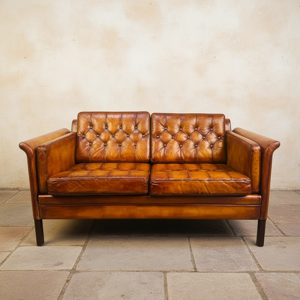 Vintage 1970s Danish two seater sofa