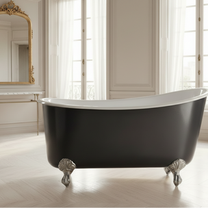 French Style Cast Iron Tub Bath 1370mm L