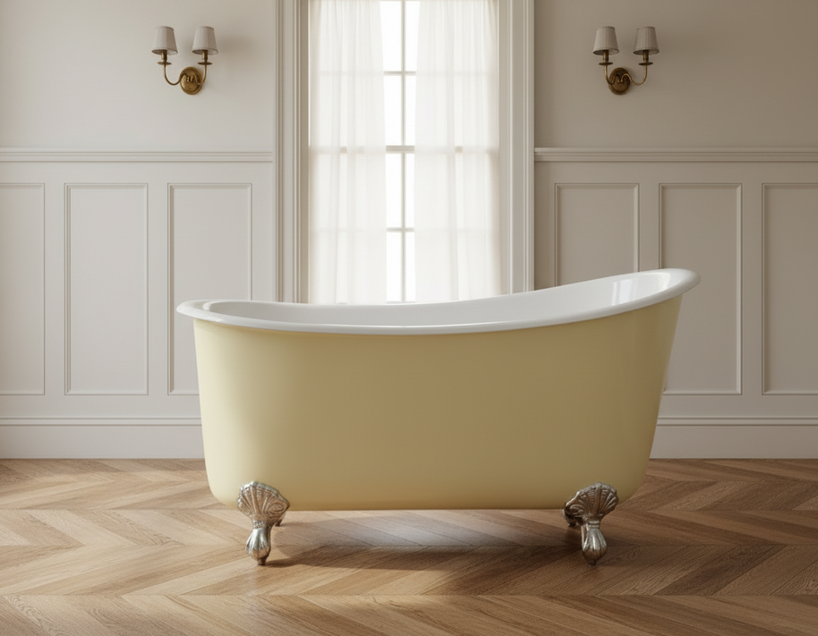 French Style Cast Iron Tub Bath 1470mm L