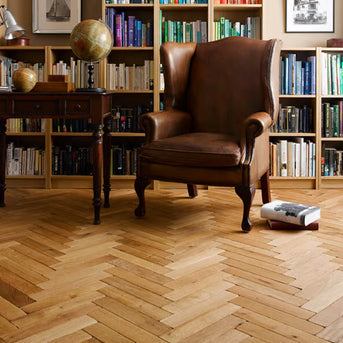 Natural Vintage Oak Parquet Flooring - Wilsons Yard