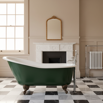 French Cast Iron Single Ended Slipper Bath 1700mm L