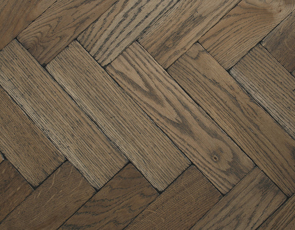 Broadleaf Worn Vintage Oak Parquet Flooring