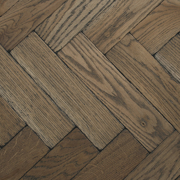 Broadleaf Worn Vintage Oak Parquet Flooring