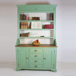Beautiful green painted dresser with 3 shelves - Wilsons Yard