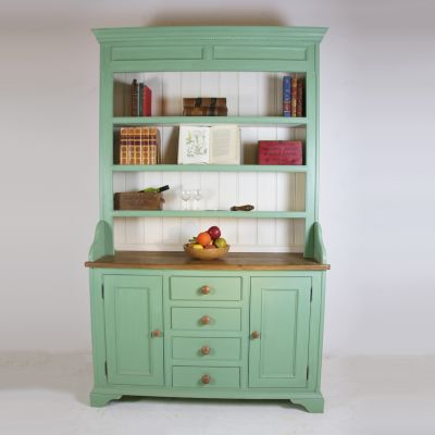 Beautiful green painted dresser with 3 shelves - Wilsons Yard