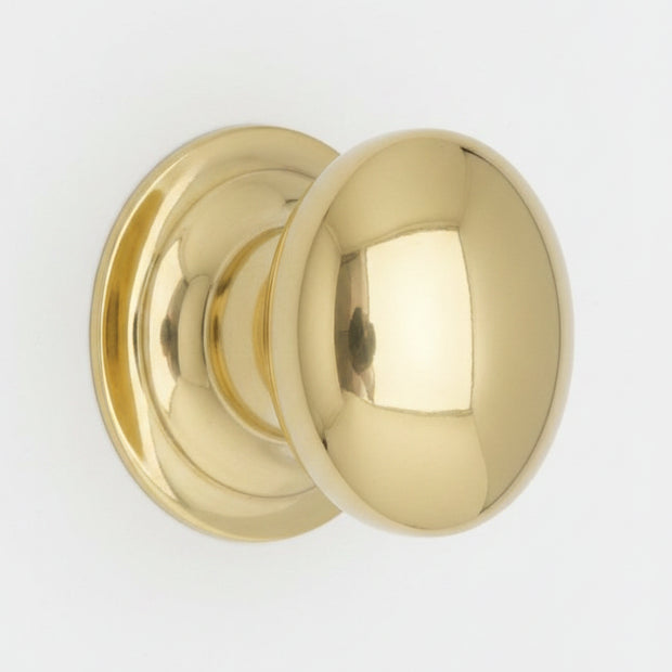 Brass Victorian Bun Centre Door Knob