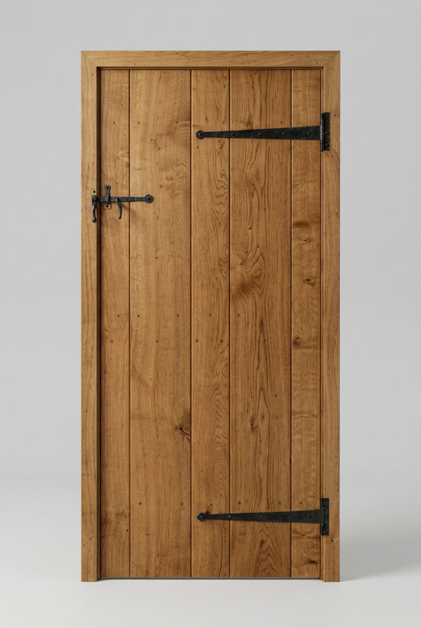 Traditional French Farmhouse Door In Planked Oak