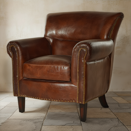 Classic Leather Armchair