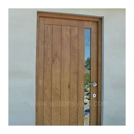 Contemporary Door & Frame in solid Oak - Wilsons Yard