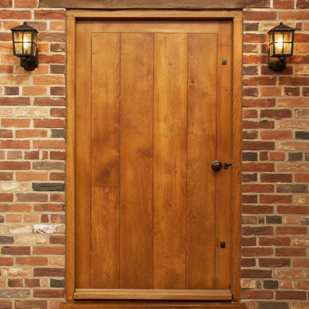 Cottage Planked Door & Frame in Solid Oak - Wilsons Yard