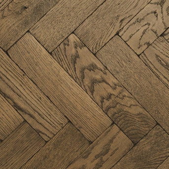 Dark Vintage Oak Parquet Flooring - Wilsons Yard