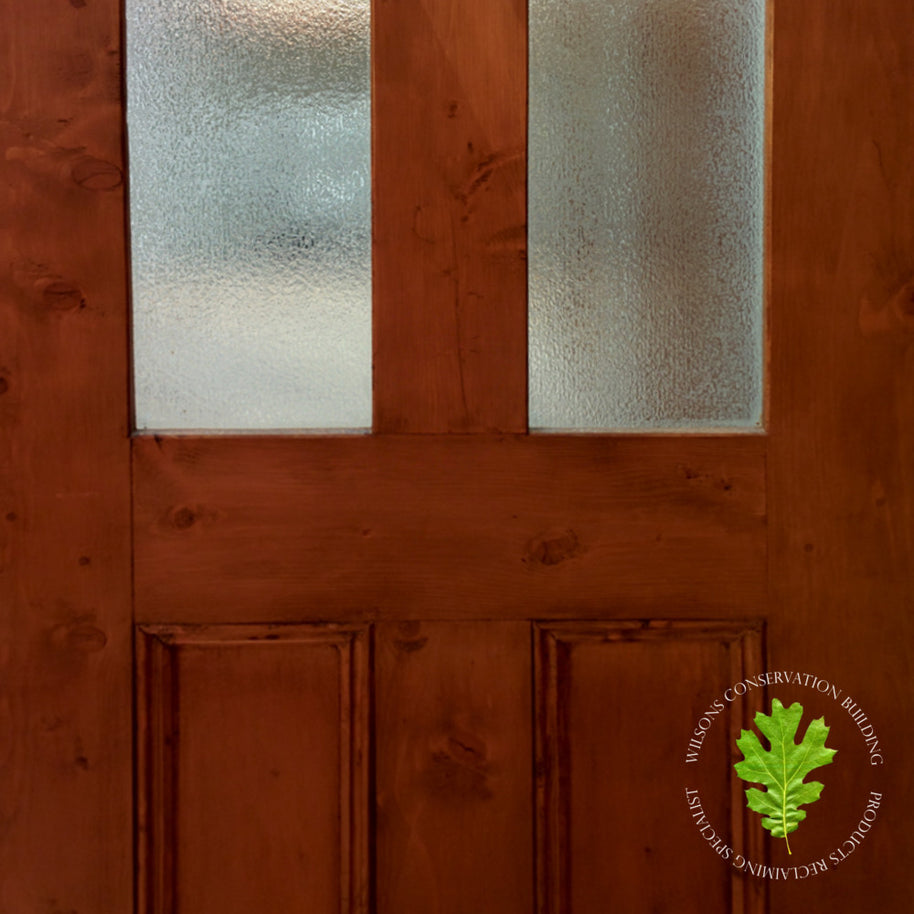 Gothic Style Glazed Door Made From Reclaimed Pine