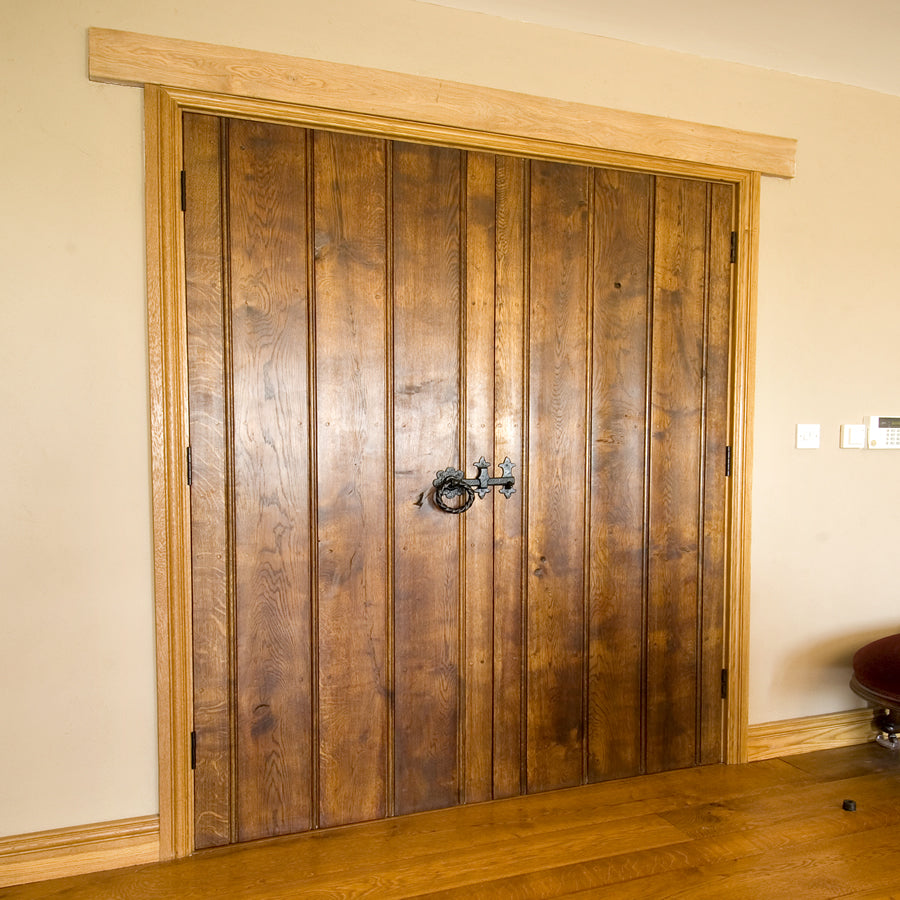 Double Planked And Beaded Cider Mill Door In Solid Oak