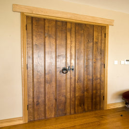 Double Planked And Beaded Cider Mill Door In Solid Oak