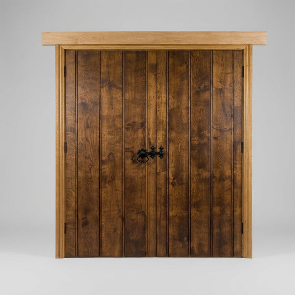 Double Planked And Beaded Cider Mill Door In Solid Oak