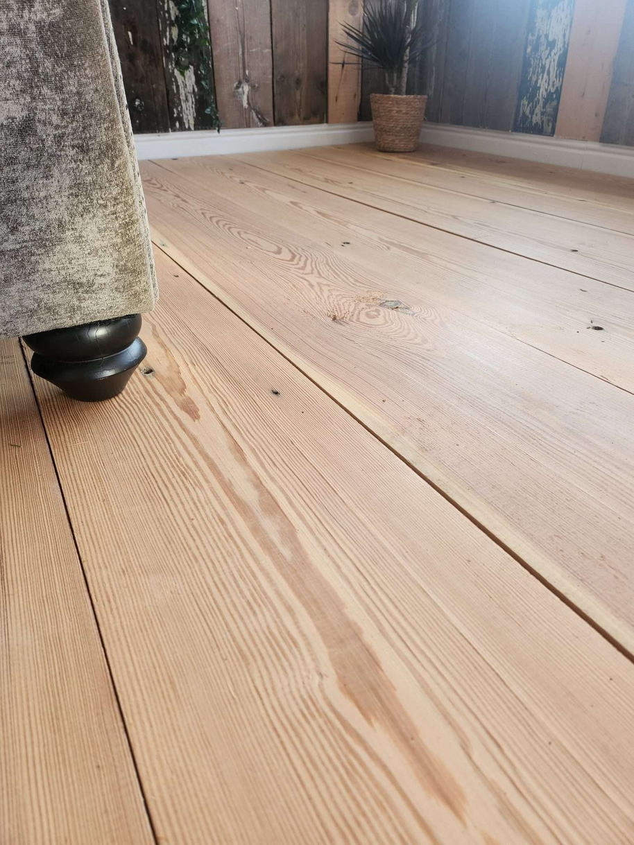 Resawn Antique Pitch Pine Flooring