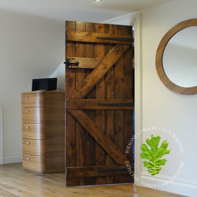 Guinness Board ledged and braced doors