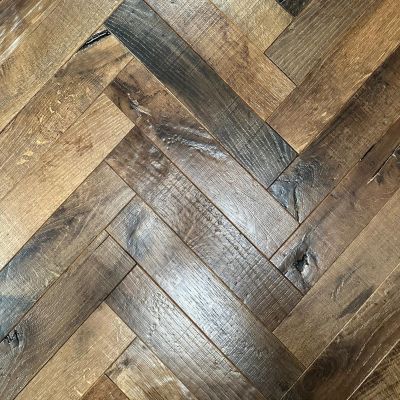 Exclusive - Wilsons pre finished engineered Amish Oak Parquet - Wilsons Yard