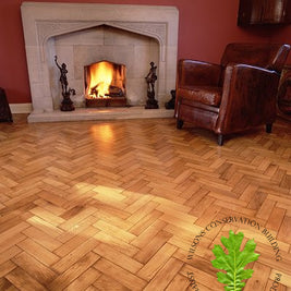 Vintage English Oak Parquet