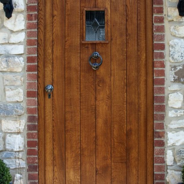 Glazed Cottage Door & Frame in Solid Oak - Wilsons Yard