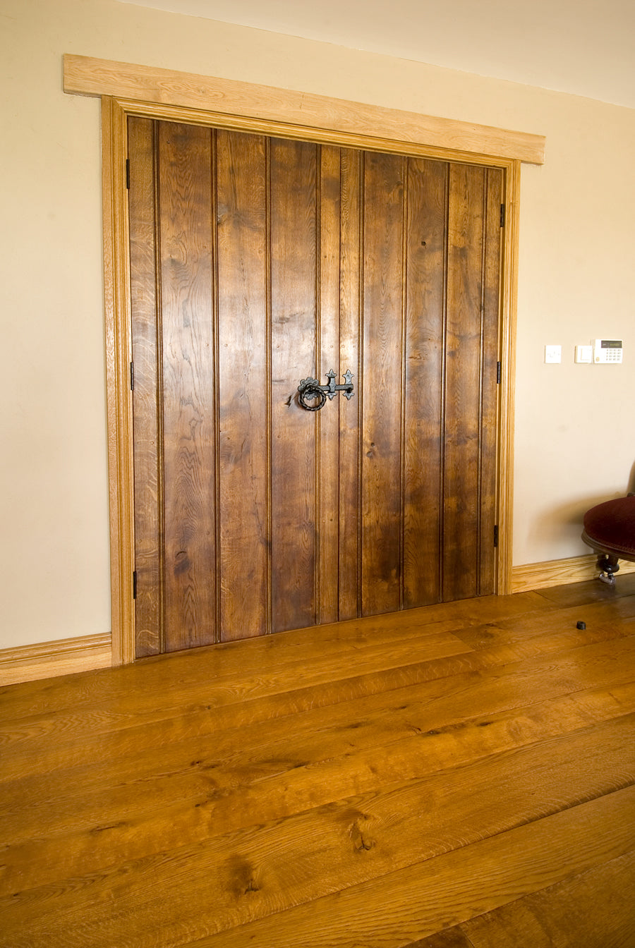 Double Planked And Beaded Cider Mill Door In Solid Oak