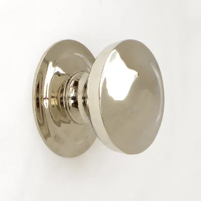 Nickel Victorian Bun Centre Door Knob