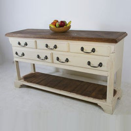 Parquet topped side server (Made to order) - Wilsons Yard