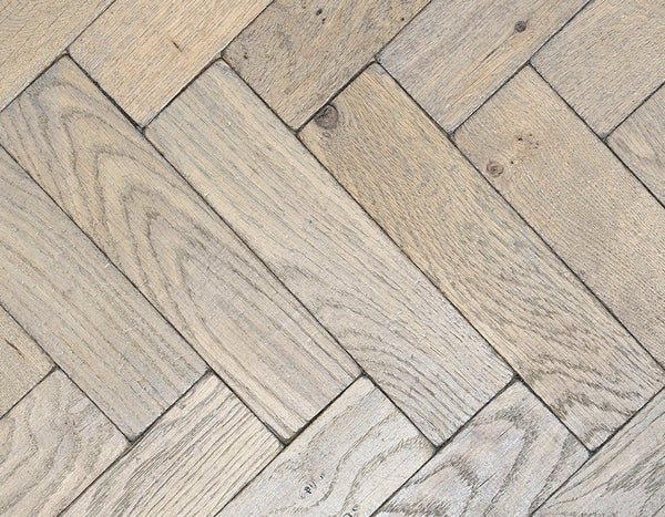 Silvered Vintage Oak Parquet Flooring - Wilsons Yard