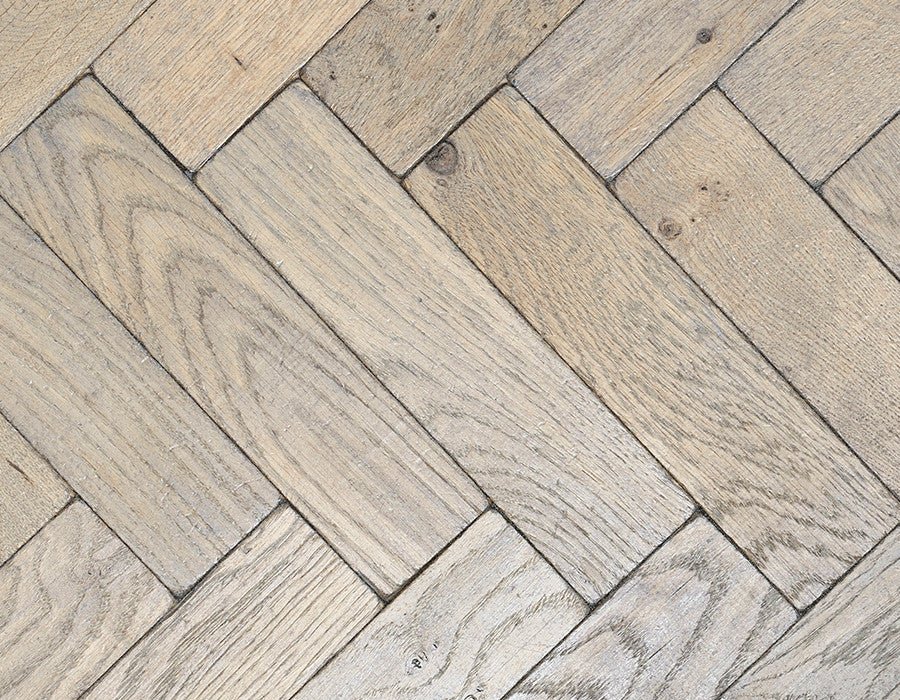 Silvered Vintage Oak Parquet Flooring - Wilsons Yard