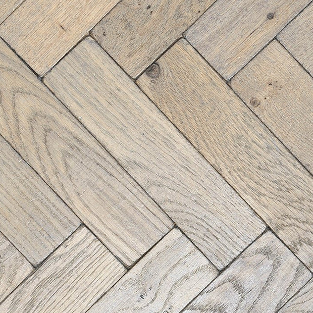Silvered Vintage Oak Parquet Flooring - Wilsons Yard
