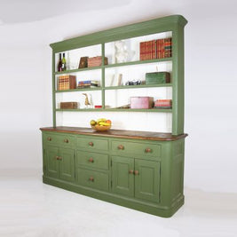 Stunning hand painted parquet topped side server - Wilsons Yard