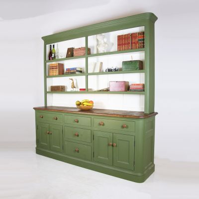 Stunning hand painted parquet topped side server - Wilsons Yard