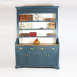 Stylish blue painted dresser with three shelves - Wilsons Yard