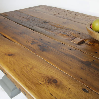 Viennese planked topped kitchen table - Wilsons Yard