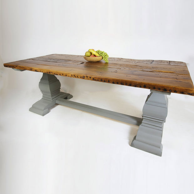 Bespoke Viennese planked topped kitchen table