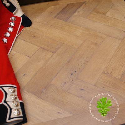 Mixed Size Vintage Oak Parquet with Heavy Glue – 18m2
