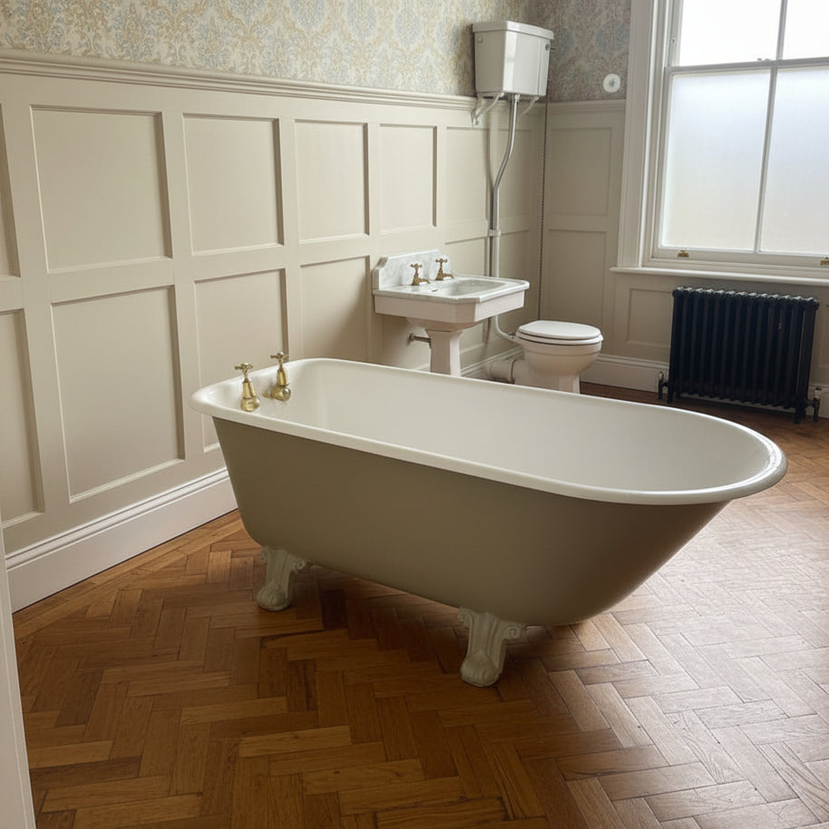 Original Restored Victorian Roll Top Bath