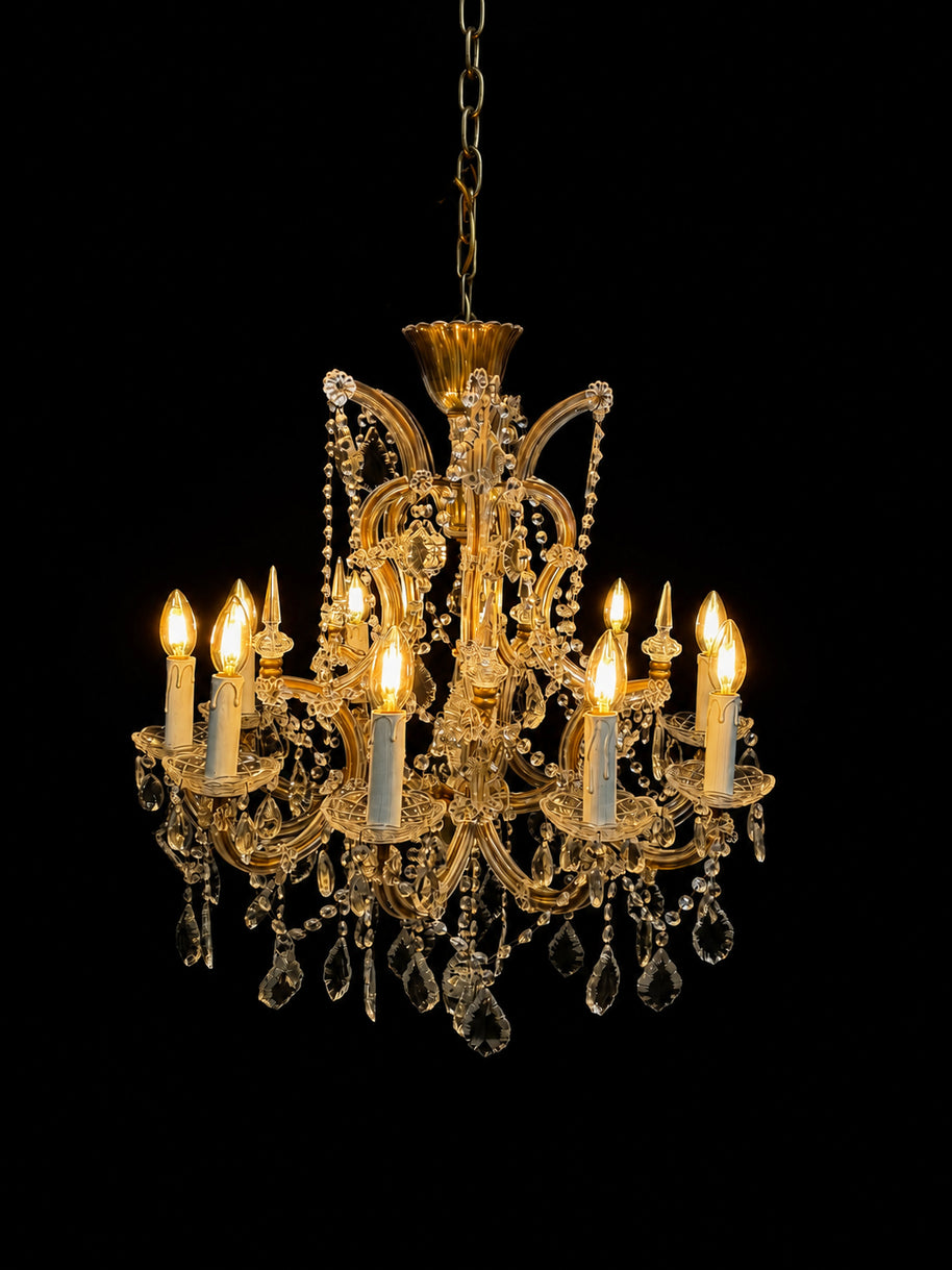 Vintage Pair of Marie Theresa Chandeliers