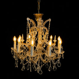 Vintage Pair of Marie Theresa Chandeliers