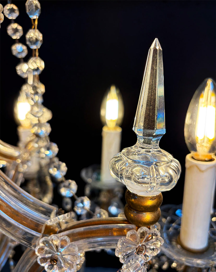 Vintage Pair of Marie Theresa Chandeliers