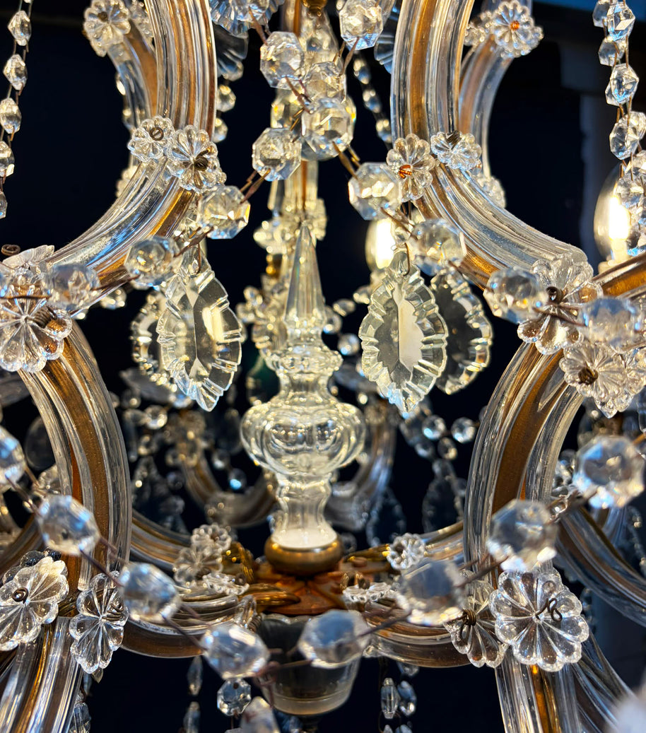 Vintage Pair of Marie Theresa Chandeliers