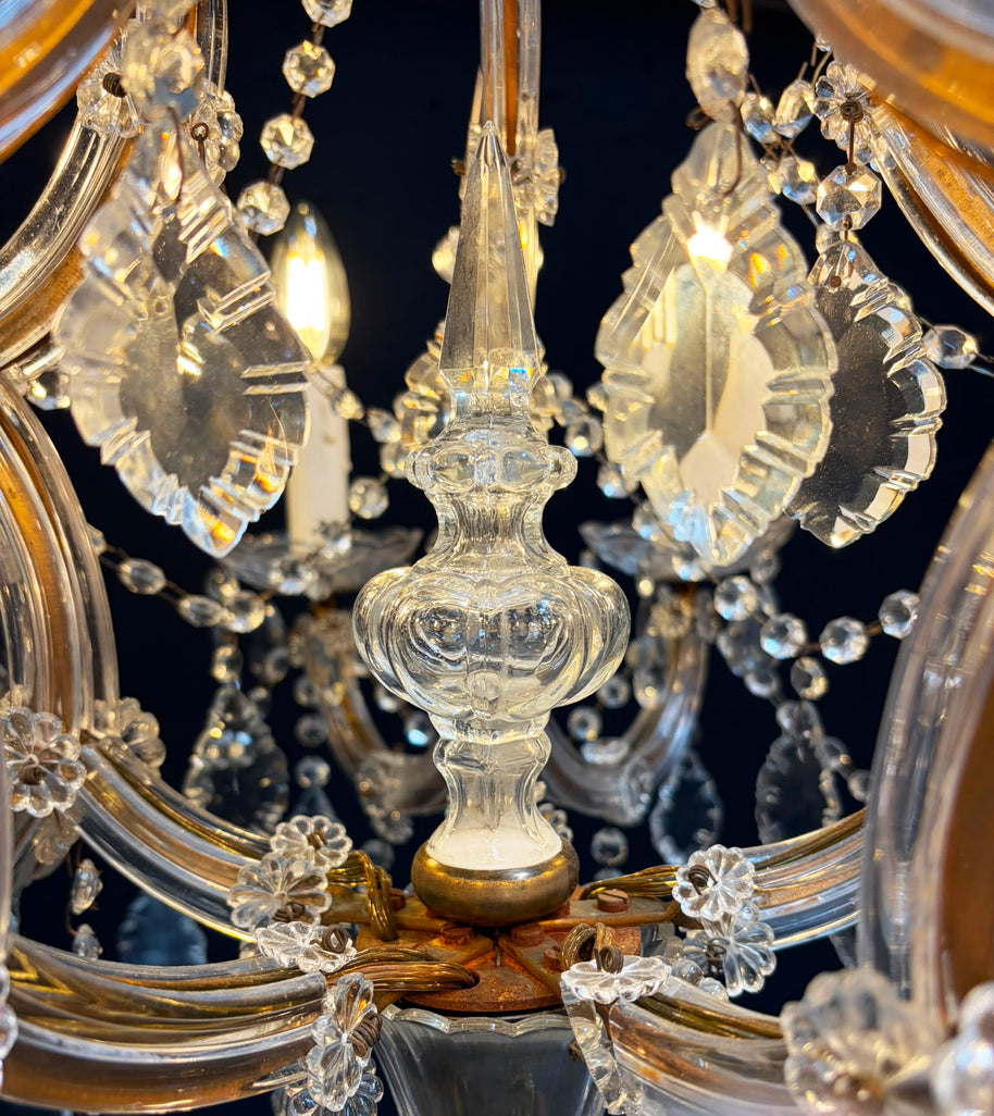 Vintage Pair of Marie Theresa Chandeliers