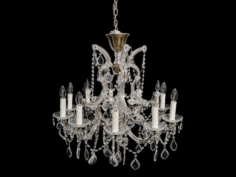 Vintage Pair of Marie Theresa Chandeliers