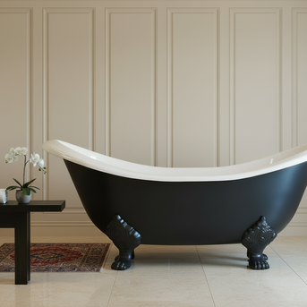 French Cast Iron Double Ended Slipper Bath