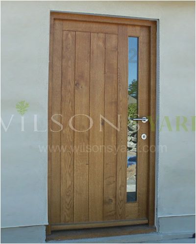 Contemporary Door & frame in solid Oak